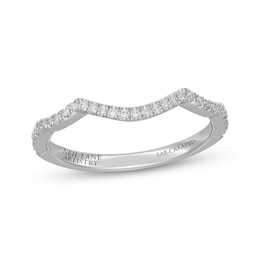 Neil Lane Artistry Heritage Lab-Grown Diamond Contoured Wedding Ring 1/6 ct tw 14K White Gold