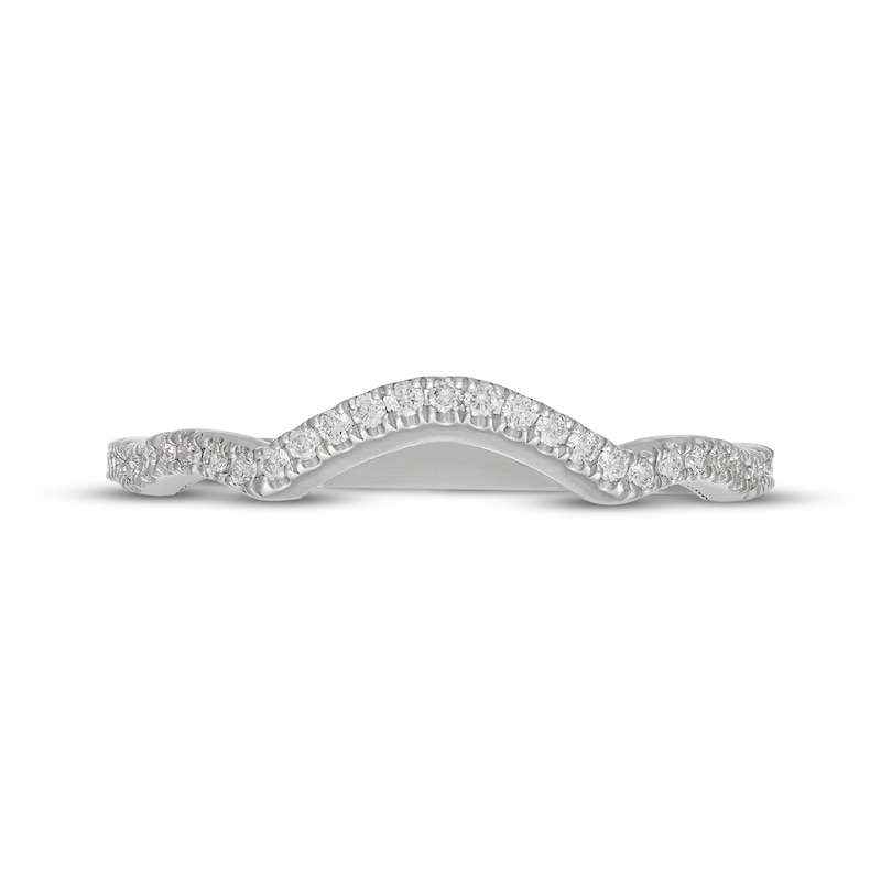 Main Image 3 of Neil Lane Artistry Heritage Lab-Grown Diamond Contoured Wedding Ring 1/6 ct tw 14K White Gold