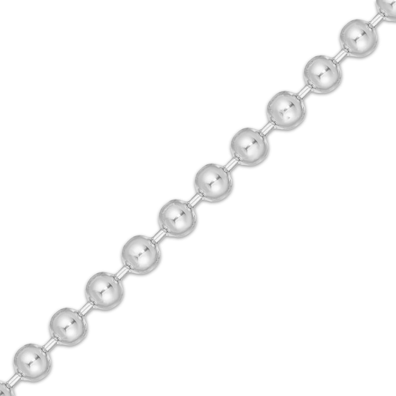 Main Image 2 of Bead Chain Necklace 8mm Solid Stainless Steel 22"
