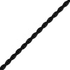 Thumbnail Image 2 of Solid Rope Chain Necklace 3mm Black Ion-Plated Stainless Steel 22&quot;