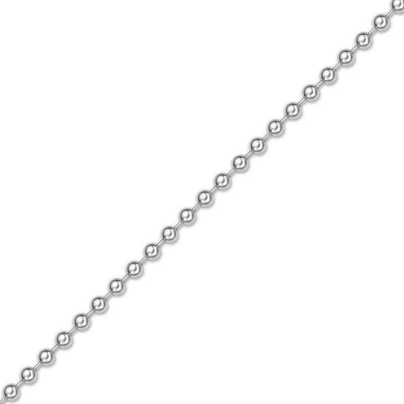 Main Image 2 of Bead Chain Necklace 4mm Solid Stainless Steel 20"