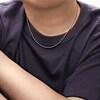 Thumbnail Image 4 of Bead Chain Necklace 4mm Solid Stainless Steel 20"