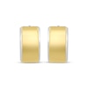 Thumbnail Image 2 of Men's Huggie Hoop Earrings Stainless Steel & Yellow Ion Plating