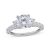Thumbnail Image 1 of Adore Lab-Grown Diamonds Round-Cut Three-Stone Engagement Ring 3-1/2 ct tw 14K White Gold