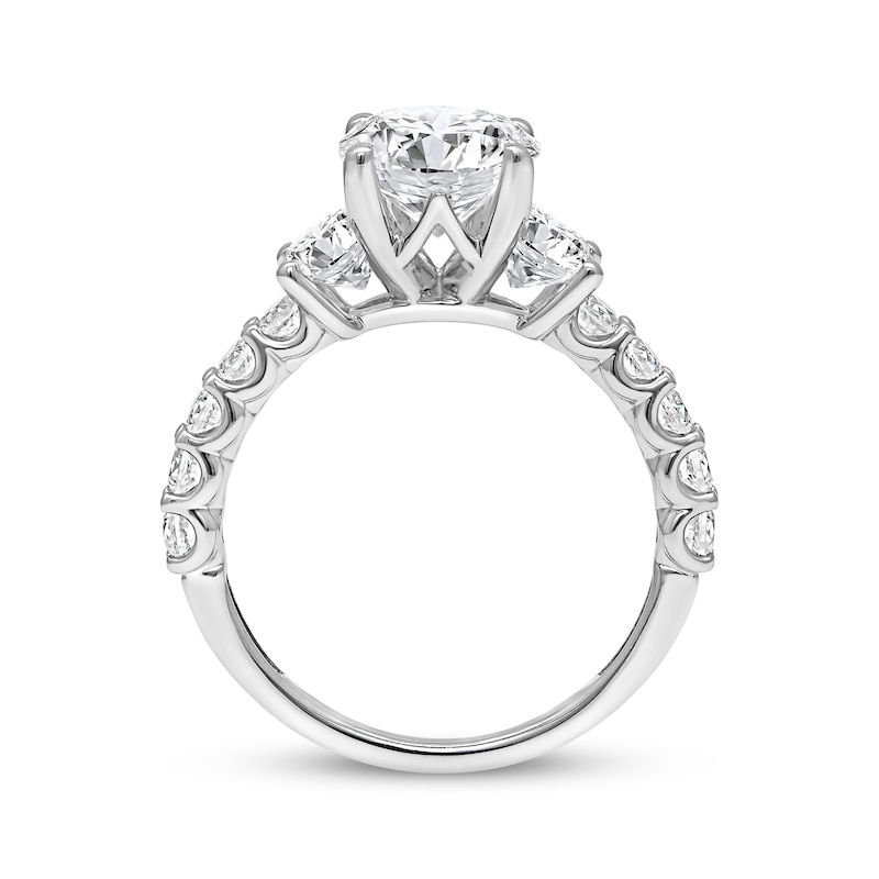 Main Image 2 of Adore Lab-Grown Diamonds Round-Cut Three-Stone Engagement Ring 3-1/2 ct tw 14K White Gold