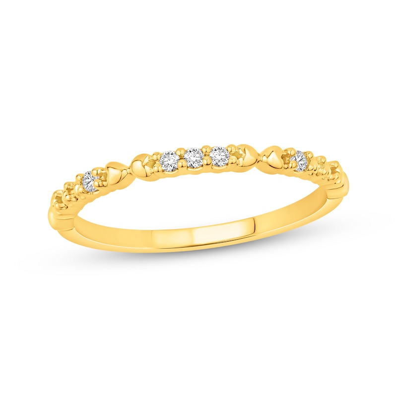 Main Image 1 of Adore Diamond Stackable Wedding Band 1/20 ct tw 14K Yellow Gold