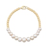 Thumbnail Image 2 of Cultured Pearl & Bead Bracelet 14K Yellow Gold 7.25"