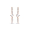 Thumbnail Image 2 of KAY Lab-Grown Diamonds Hoop Earrings 1/2 ct tw 14K Rose Gold