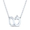 Thumbnail Image 4 of Dragon Necklace with Diamonds Sterling Silver 18"
