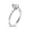 Thumbnail Image 2 of Adore Pear-Shaped Diamond Halo Engagement Ring 3/4 ct tw 10K White Gold