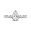 Thumbnail Image 3 of Adore Pear-Shaped Diamond Halo Engagement Ring 3/4 ct tw 10K White Gold