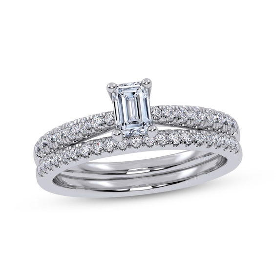 Adore Emerald-Cut Diamond Bridal Set 1/2 ct tw 14K White Gold