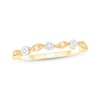 Thumbnail Image 1 of Adore Diamond & Milgrain Anniversary Ring 1/20 ct tw 10K Yellow Gold