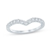 Thumbnail Image 1 of Adore Lab-Grown Diamond Chevron Anniversary Ring 1/2 ct tw 14K White Gold