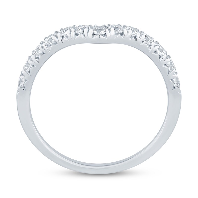 Main Image 3 of Adore Lab-Grown Diamond Chevron Anniversary Ring 1/2 ct tw 14K White Gold