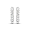 Thumbnail Image 2 of Adore Heirloom Certified Diamond Hoop Earrings 1-1/2 ct tw Platinum