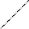 Thumbnail Image 2 of Black & White Diamond Bracelet 1/2 ct tw Sterling Silver 7"