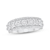 Thumbnail Image 1 of Adore Diamond Three-Row Anniversary Ring 1/2 ct tw 10K White Gold