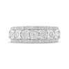 Thumbnail Image 3 of Adore Diamond Three-Row Anniversary Ring 1/2 ct tw 10K White Gold