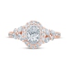 Thumbnail Image 4 of Monique Lhuillier Bliss Oval-Cut Diamond Double Halo Engagement Ring 1-1/4 ct tw 18K Two-Tone Gold
