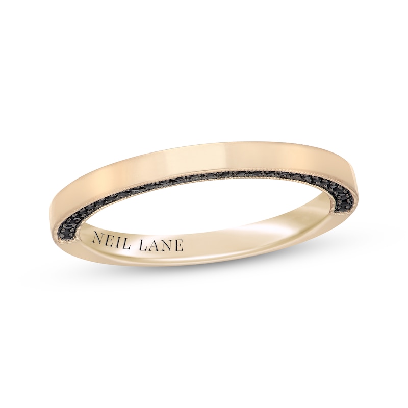 Main Image 1 of Neil Lane Black Diamond Wedding Band 1/5 ct tw 14K Yellow Gold