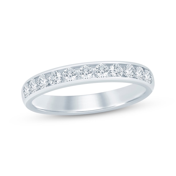Adore Lab-Grown Diamonds Channel-Set Anniversary Ring 1/2 ct tw 14K White Gold