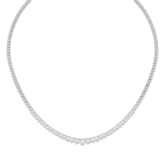 KAY Lab-Grown Diamonds Riviera Necklace 3 ct tw Sterling Silver 18"