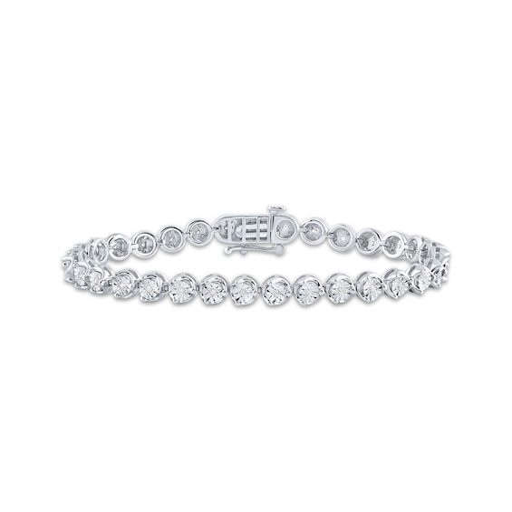 KAY Lab-Grown Diamonds Tennis Bracelet 1/4 ct tw Sterling Silver 7"
