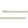 Thumbnail Image 1 of Hollow Figaro Chain Anklet 3.55mm 14K Yellow Gold 11”