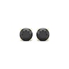 Thumbnail Image 2 of Round-cut Black Diamond Solitaire Stud Earrings 2 ct tw 10K Yellow Gold