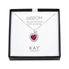 Thumbnail Image 3 of Lab-Created Ruby/White Lab-Created Sapphire Apple Necklace Sterling Silver 18"