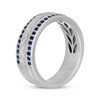 Thumbnail Image 2 of Neil Lane Men's Blue Sapphire Wedding Band 14K White Gold