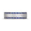 Thumbnail Image 3 of Neil Lane Men's Blue Sapphire Wedding Band 14K White Gold
