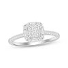Thumbnail Image 0 of Baguette & Round-Cut Diamond Promise Ring 1/3 ct tw 10K White Gold