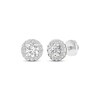 Thumbnail Image 1 of KAY Lab-Grown Diamonds Round-Cut Halo Stud Earrings 1 ct tw 14K White Gold (F/VS2)