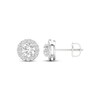 Thumbnail Image 3 of KAY Lab-Grown Diamonds Round-Cut Halo Stud Earrings 1 ct tw 14K White Gold (F/VS2)