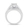 Thumbnail Image 1 of Princess-Cut Multi-Diamond Center Engagement Ring 1 ct tw 10K White Gold