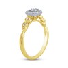 Thumbnail Image 2 of Diamond Cushion Halo Promise Ring 1/5 ct tw 10K Two-Tone Gold