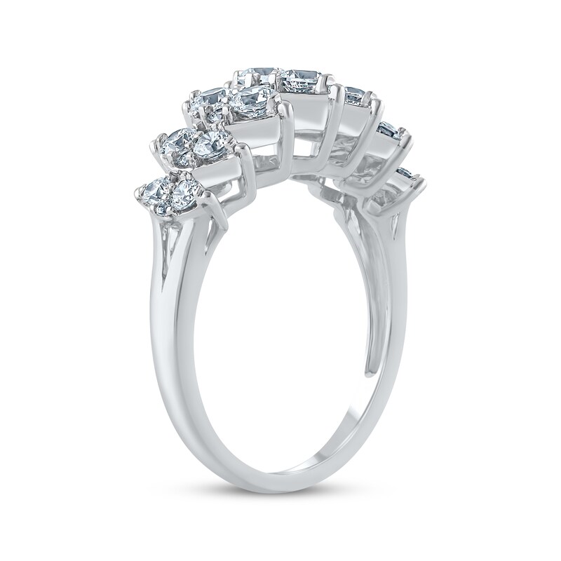 Main Image 2 of Diamond Marquise Frame Fashion Ring 1 ct tw 14K White Gold