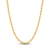 Thumbnail Image 1 of Silk Rope Chain Necklace 3.7mm Solid 14K Yellow Gold 18"