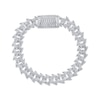 Thumbnail Image 1 of Men's Diamond Spike Link Chain Bracelet 1 ct tw Sterling Silver 8.5"