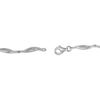 Thumbnail Image 3 of White Lab-Created Sapphire Station Twist Bracelet Sterling Silver 7"