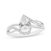 Thumbnail Image 3 of Pear-Shaped White Lab-Created Sapphire Gift Set Sterling Silver
