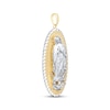 Thumbnail Image 2 of Diamond-Cut Our Lady of Guadalupe Oval Charm 10K Yellow Gold