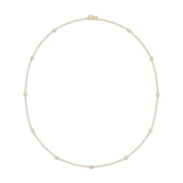 KAY Lab-Grown Diamonds Bezel-Set Station Necklace 1/2 ct tw 10K Yellow Gold 18"