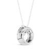 Thumbnail Image 4 of Lab-Grown Diamond Circle Necklace 1/4 ct tw Sterling Silver 18"