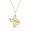 Thumbnail Image 1 of Diamond Texas Necklace 1/20 ct tw 24K Yellow Gold Vermeil Sterling Silver 18"