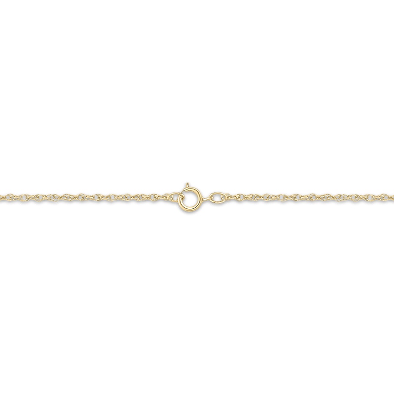 Main Image 2 of Diamond Texas Necklace 1/20 ct tw 24K Yellow Gold Vermeil Sterling Silver 18"