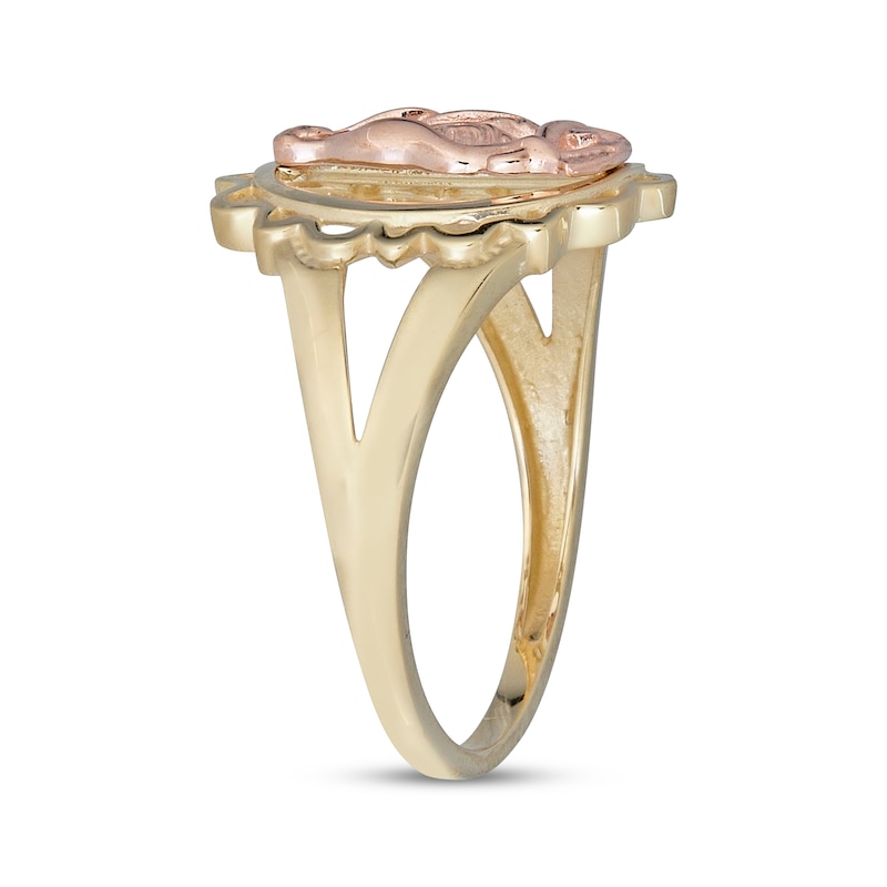 Main Image 2 of Our Lady of Guadalupe Ring 14K Two-Tone Gold
