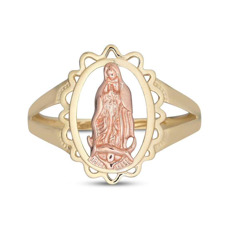 Main Image 3 of Our Lady of Guadalupe Ring 14K Two-Tone Gold
